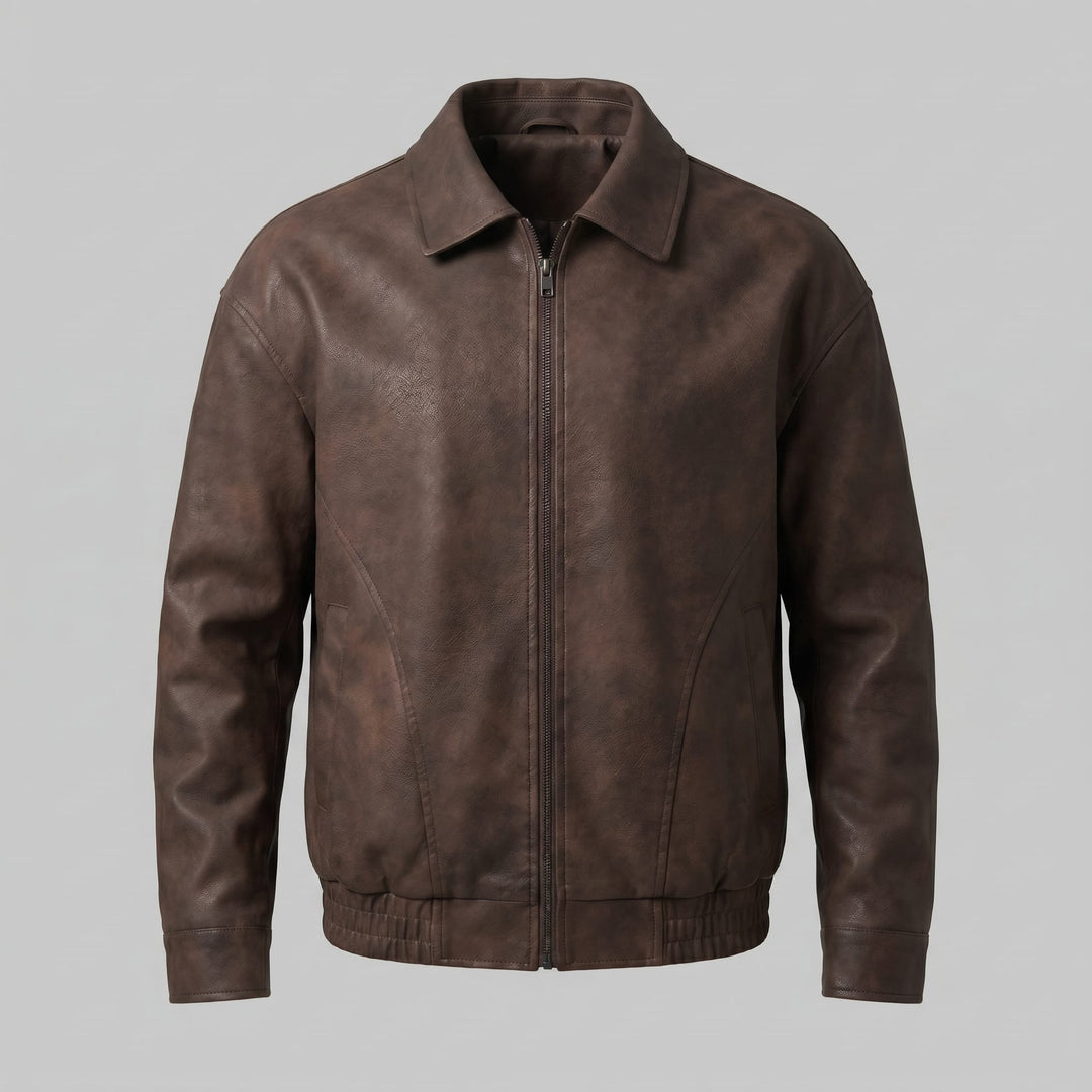 Horton Faux Leather Relaxed Fit Jacket
