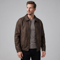 Horton Faux Leather Relaxed Fit Jacket