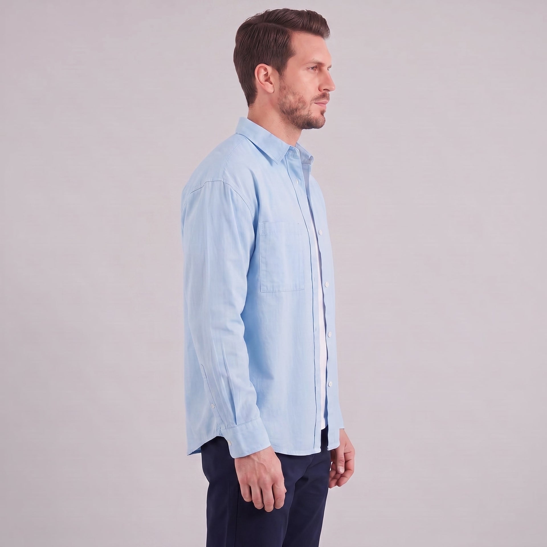 Hoskins Oversized Patch Pocket Overshirt
