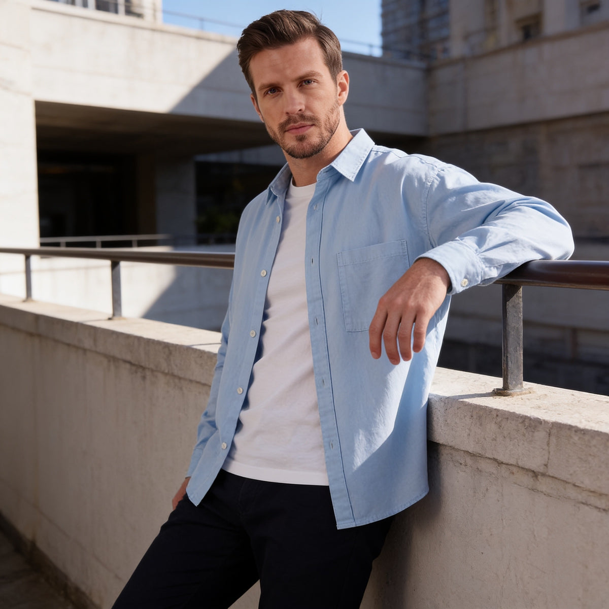 Hoskins Oversized Patch Pocket Overshirt