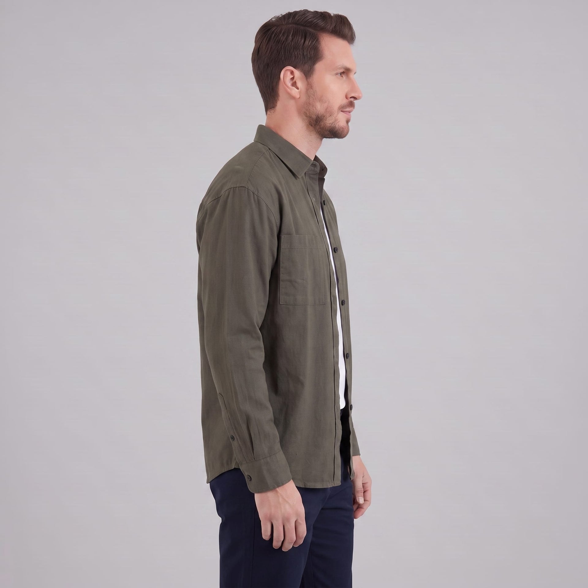 Hoskins Oversized Patch Pocket Overshirt