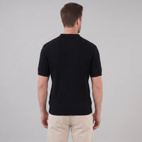 Sterling Wide Rib Knit Polo Shirt