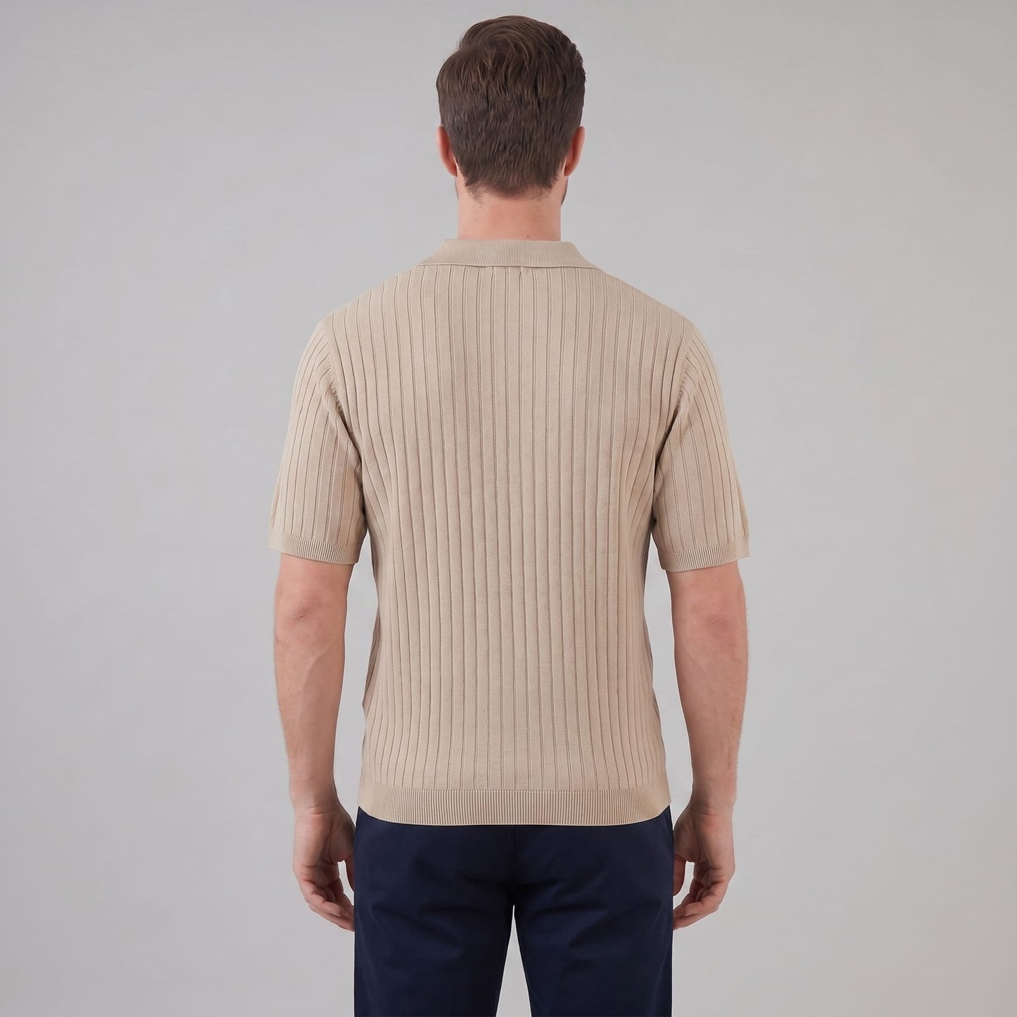 Sterling Wide Rib Knit Polo Shirt_3