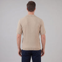 Sterling Wide Rib Knit Polo Shirt