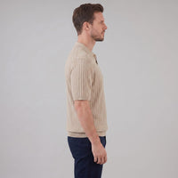 Sterling Wide Rib Knit Polo Shirt