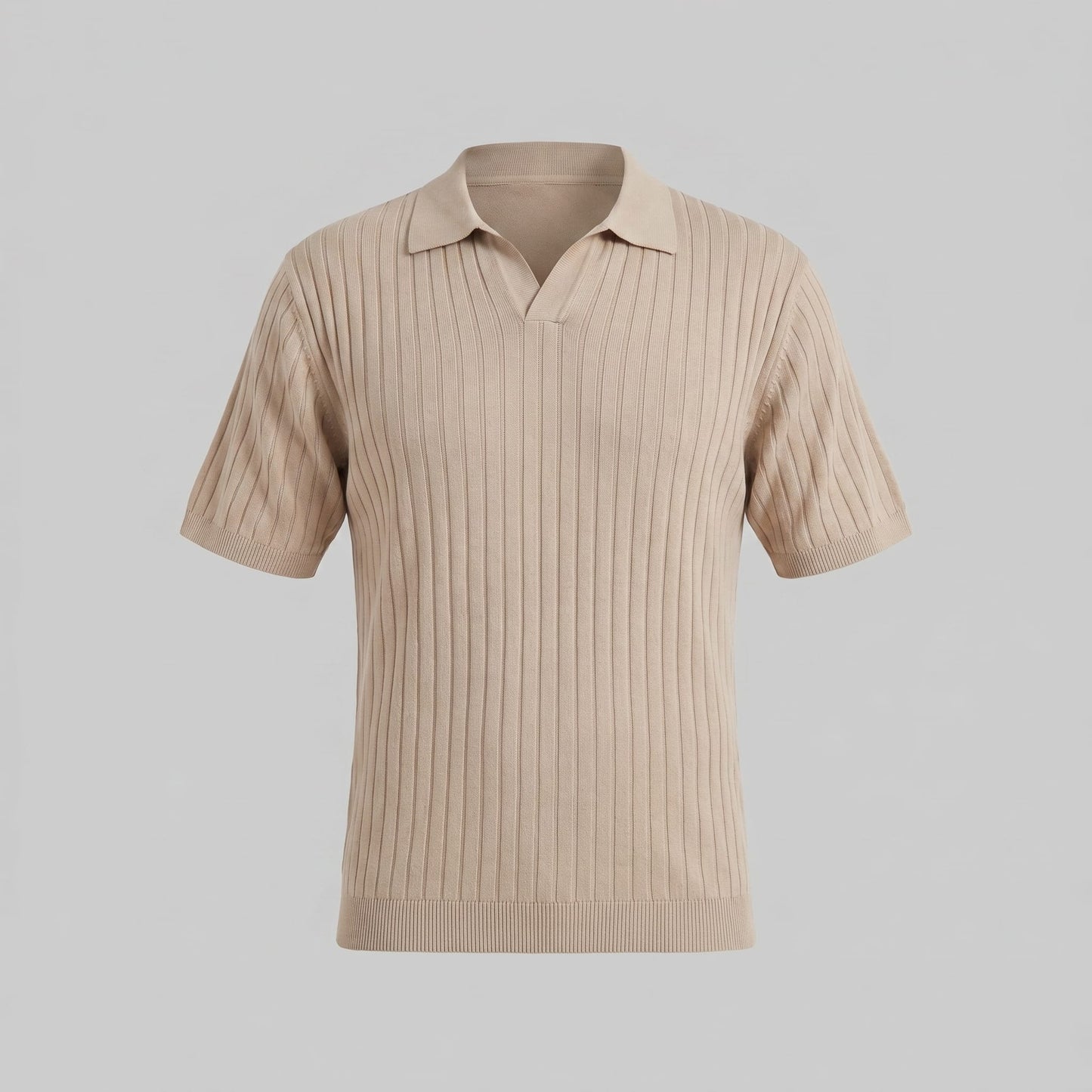 Sterling Wide Rib Knit Polo Shirt_5