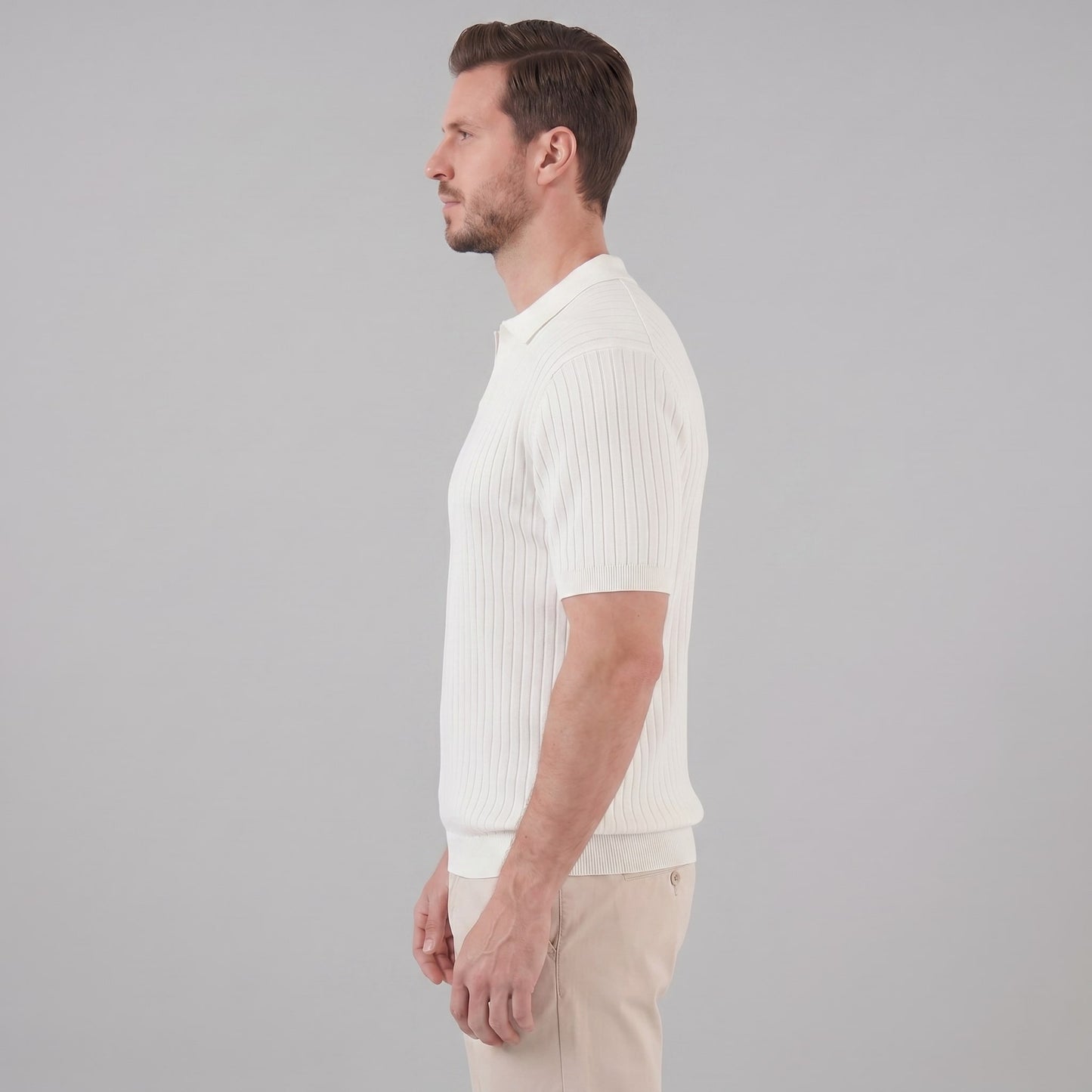 Sterling Wide Rib Knit Polo Shirt_7