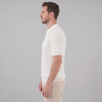 Sterling Wide Rib Knit Polo Shirt
