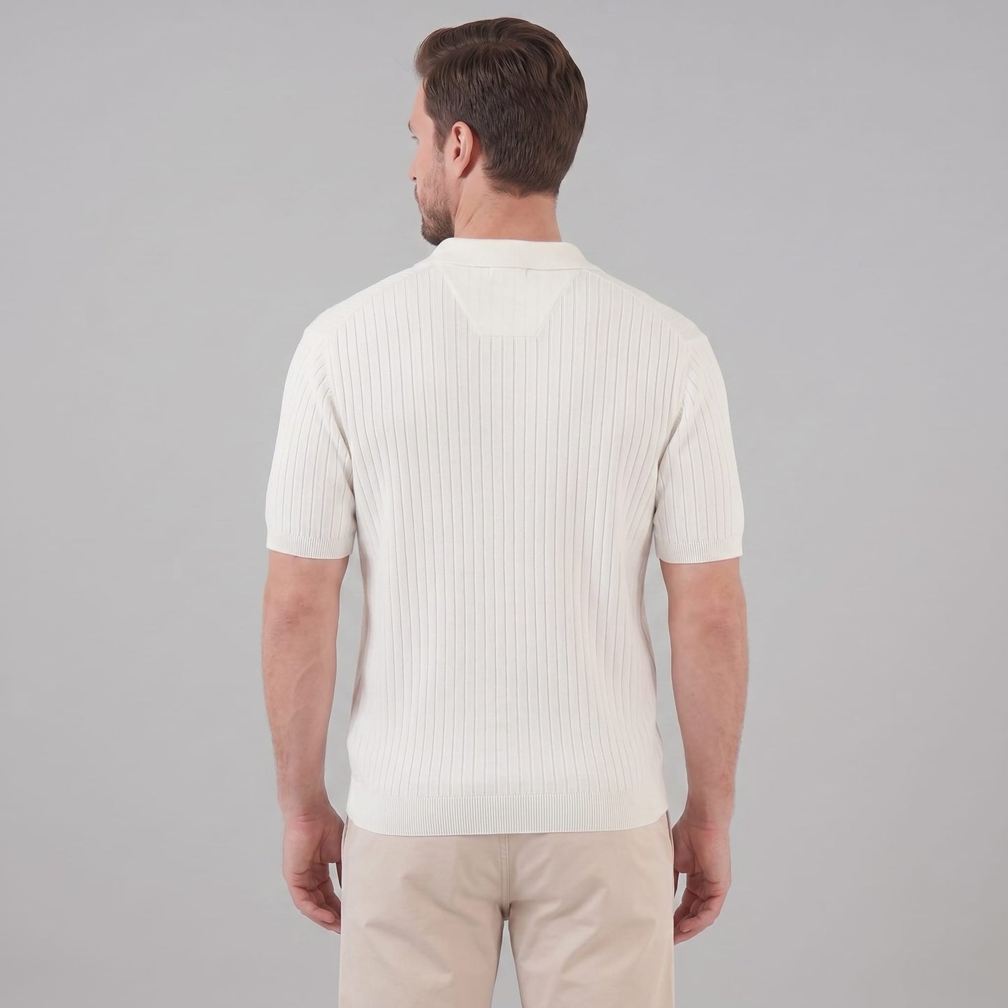 Sterling Wide Rib Knit Polo Shirt_8