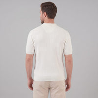 Sterling Wide Rib Knit Polo Shirt