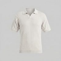 Sterling Wide Rib Knit Polo Shirt
