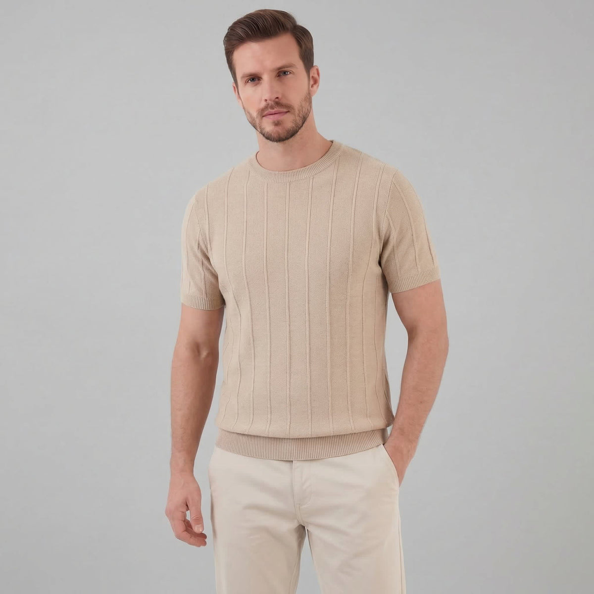 Carter Cotton Blend Rib Knit T-Shirt_1