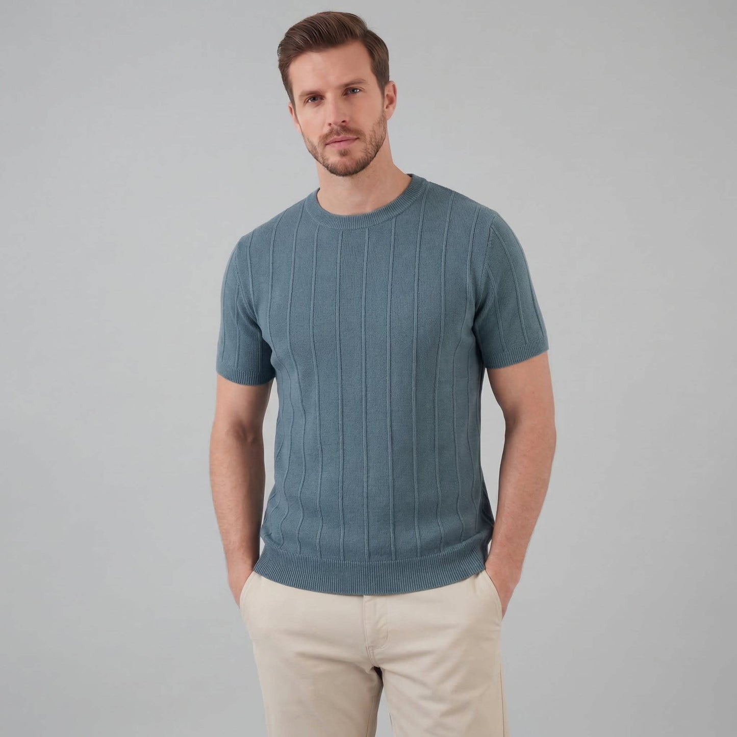 Carter Cotton Blend Rib Knit T-Shirt_10