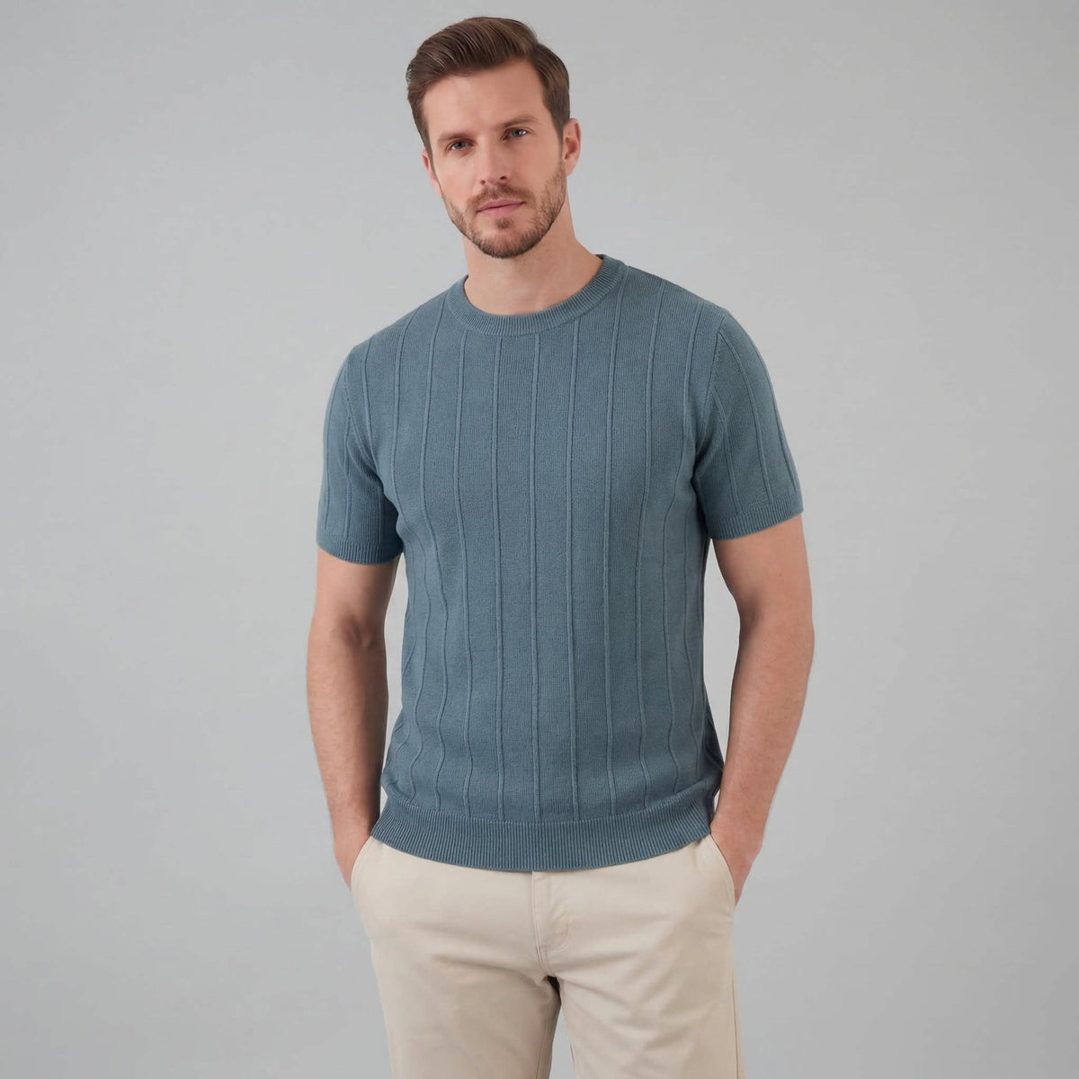 Carter Cotton Blend Rib Knit T-Shirt