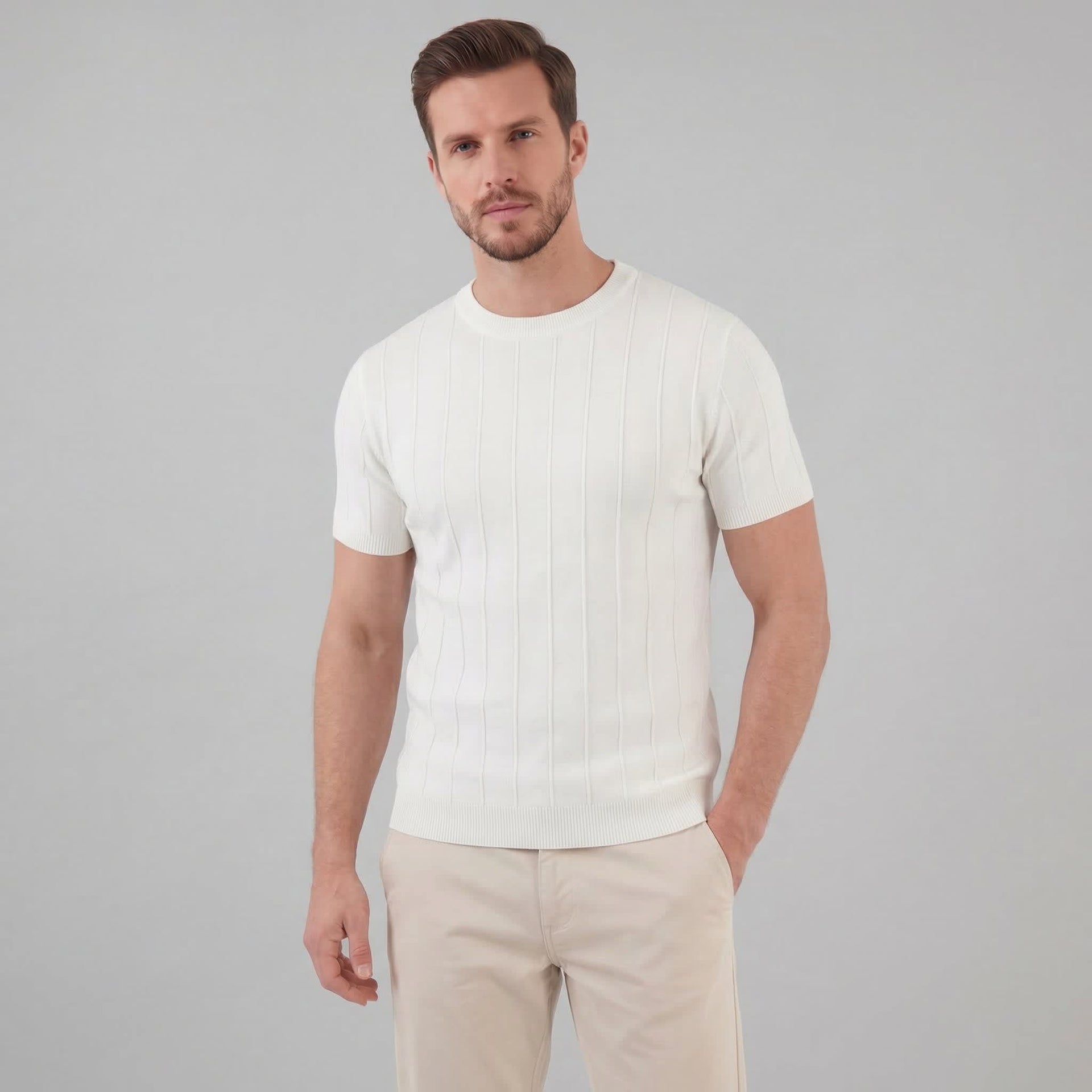 Carter Cotton Blend Rib Knit T-Shirt