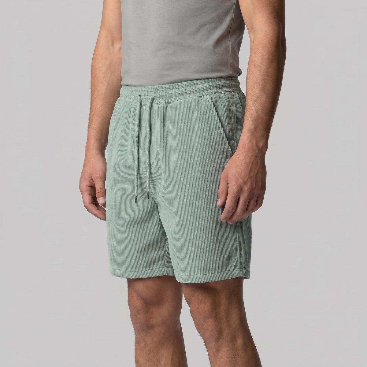 Gardner Ribbed Drawstring Shorts