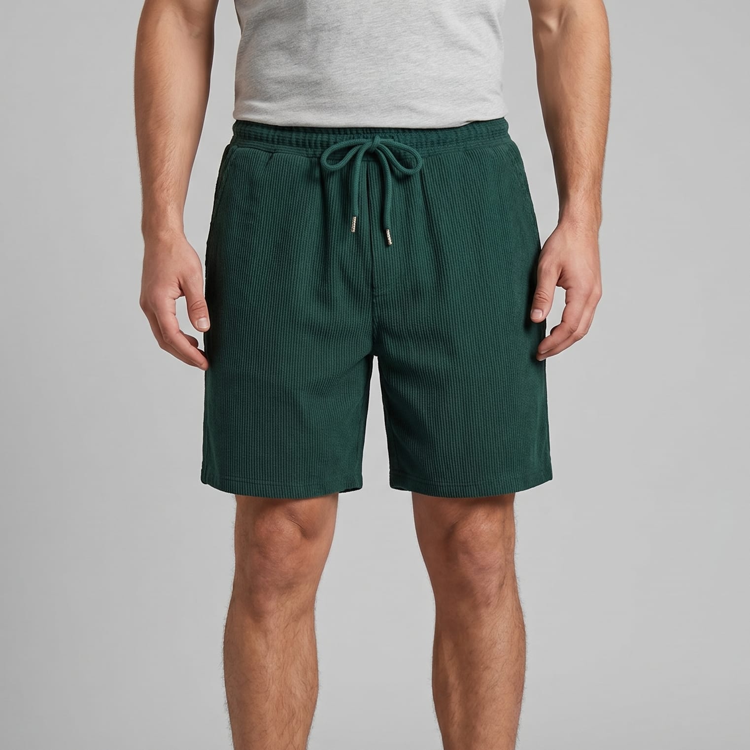 Gardner Ribbed Drawstring Shorts