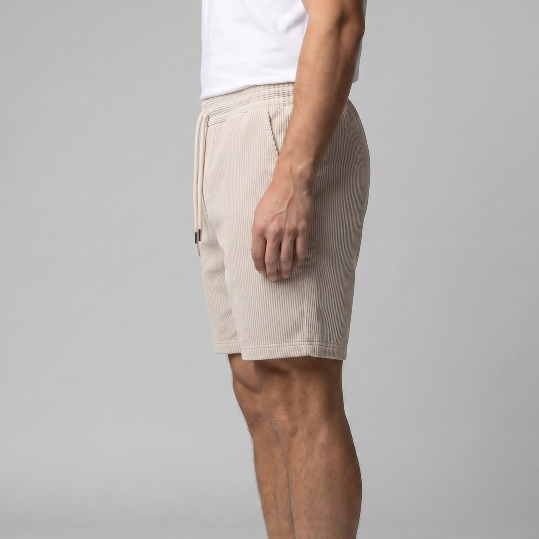 Gardner Ribbed Drawstring Shorts