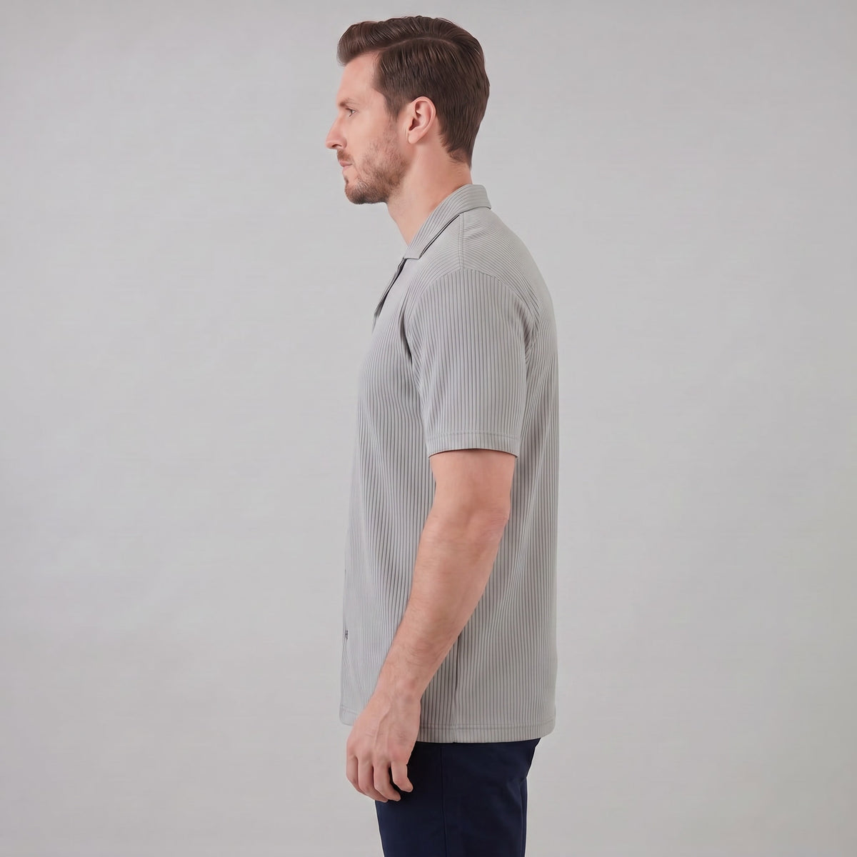 Lennox Ribbed Cuban Collar Shirt