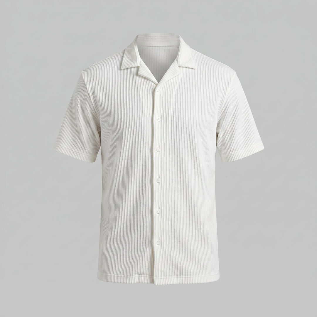 Lennox Ribbed Cuban Collar Shirt