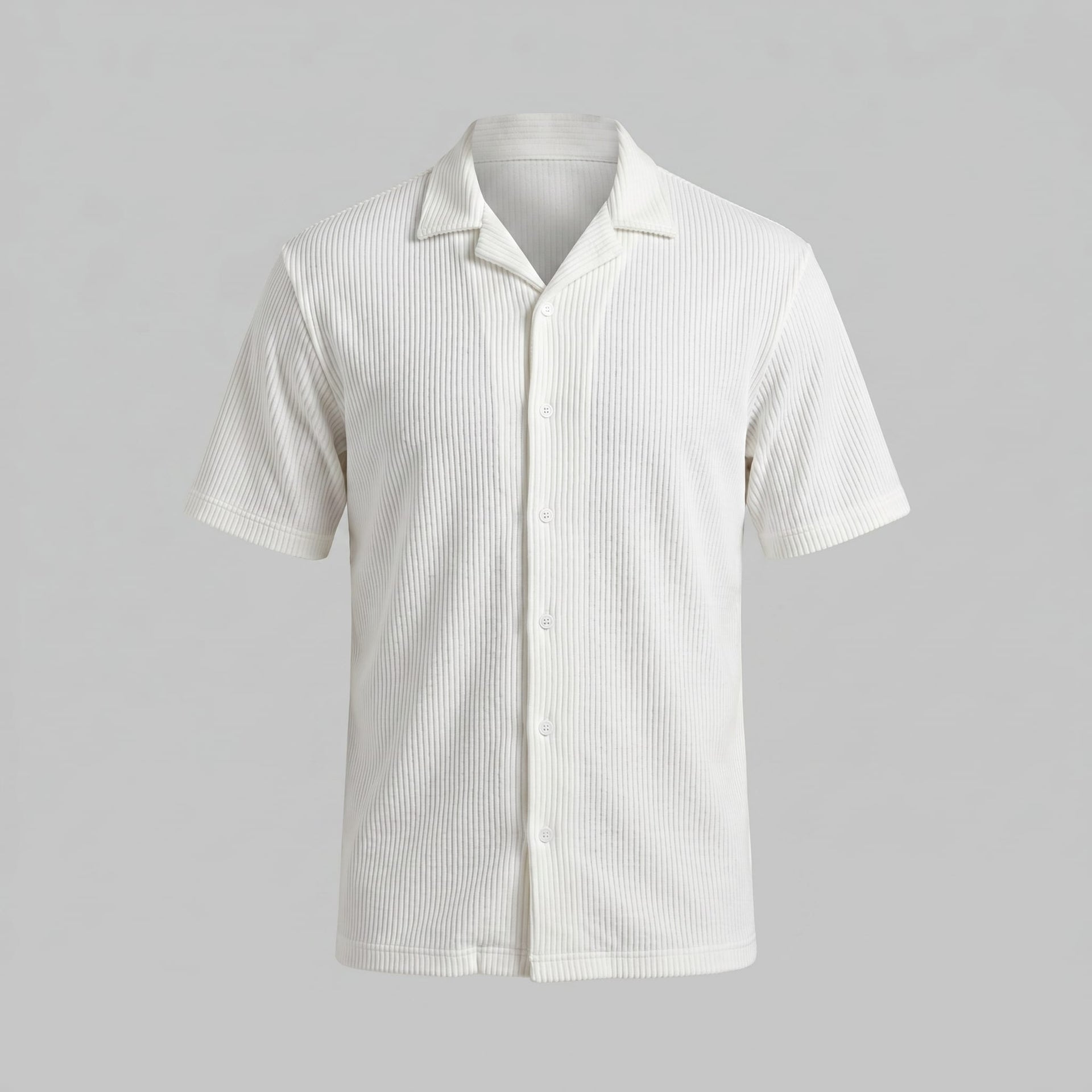 Lennox Ribbed Cuban Collar Shirt