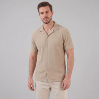 Lennox Ribbed Cuban Collar Shirt