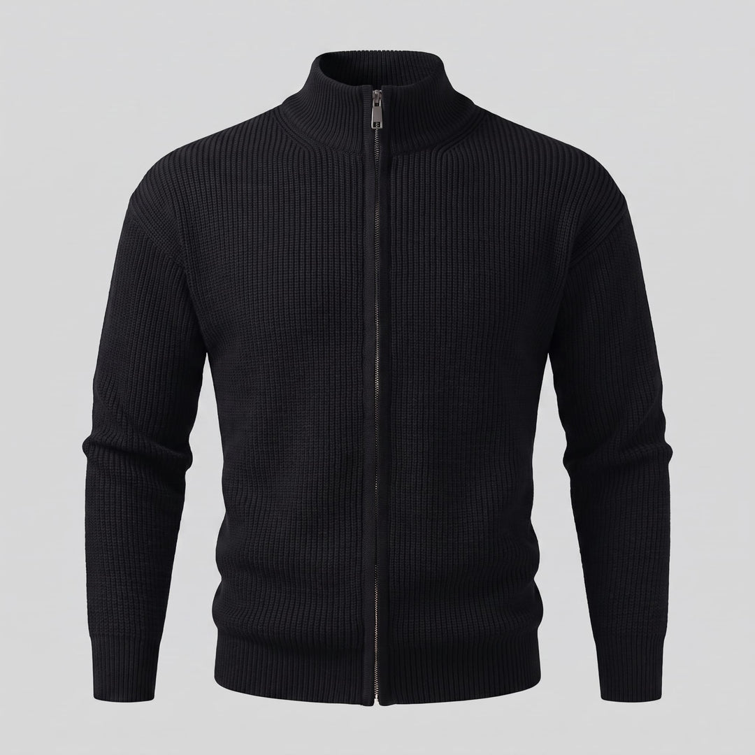 Hartley Ribbed Full Zip Cardigan