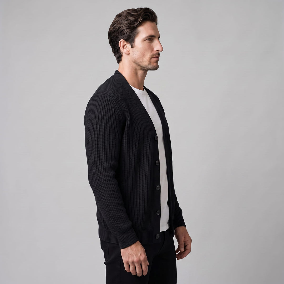 Hartley Ribbed Full Zip Cardigan