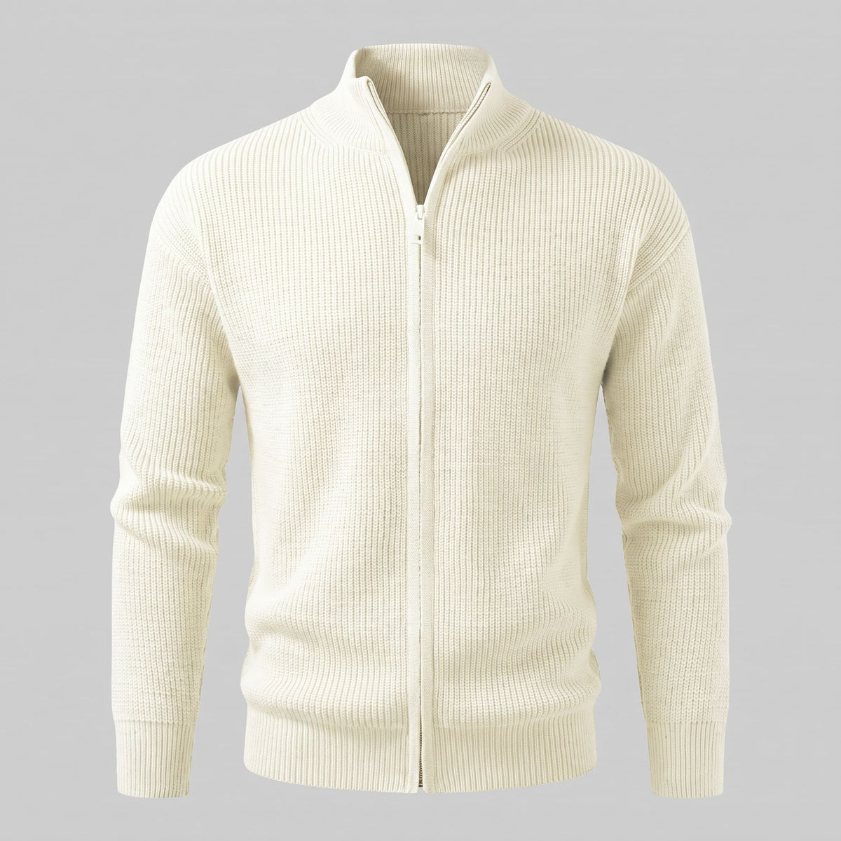 Hartley Ribbed Full Zip Cardigan