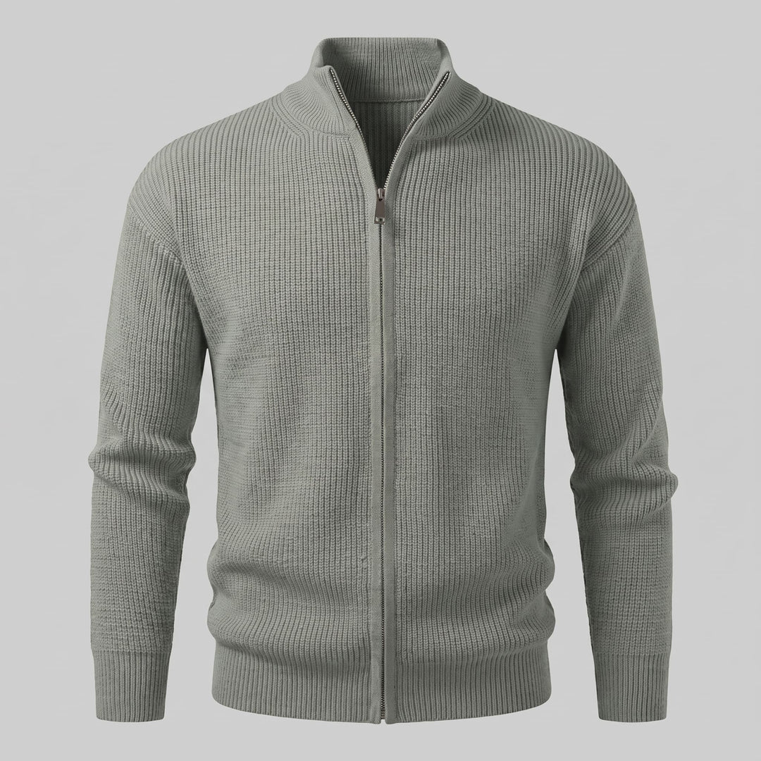 Hartley Ribbed Full Zip Cardigan