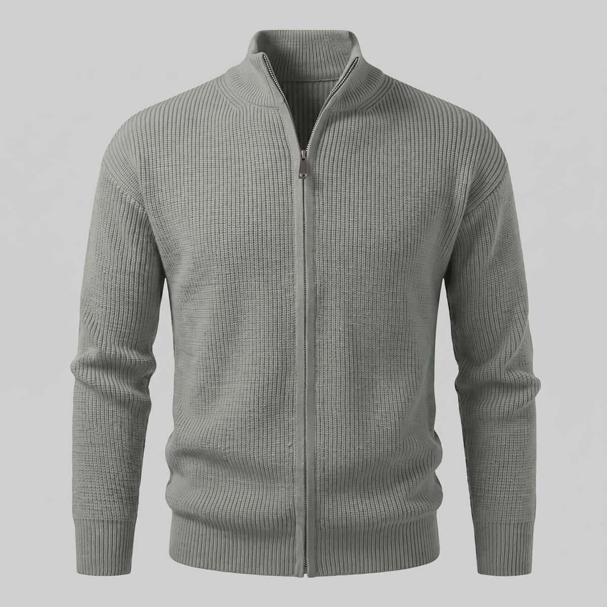 Hartley Ribbed Full Zip Cardigan