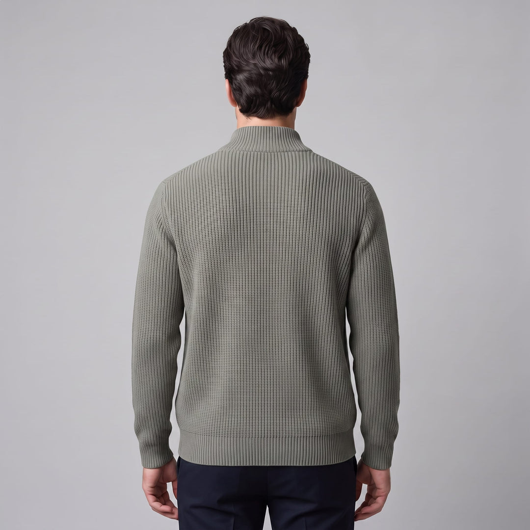 Hartley Ribbed Full Zip Cardigan