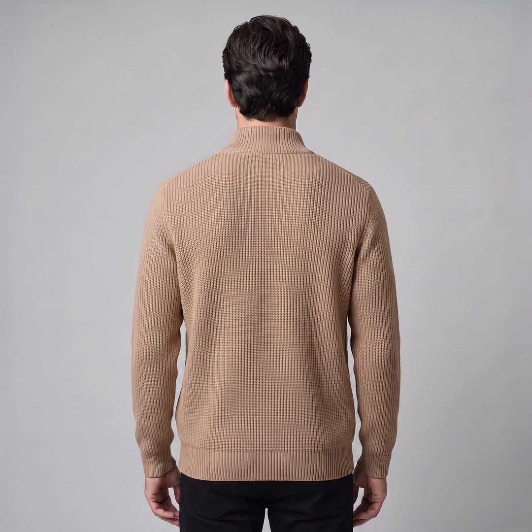 Hartley Ribbed Full Zip Cardigan