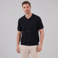 Sullivan Button Through Knit Polo Shirt
