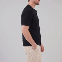 Sullivan Button Through Knit Polo Shirt