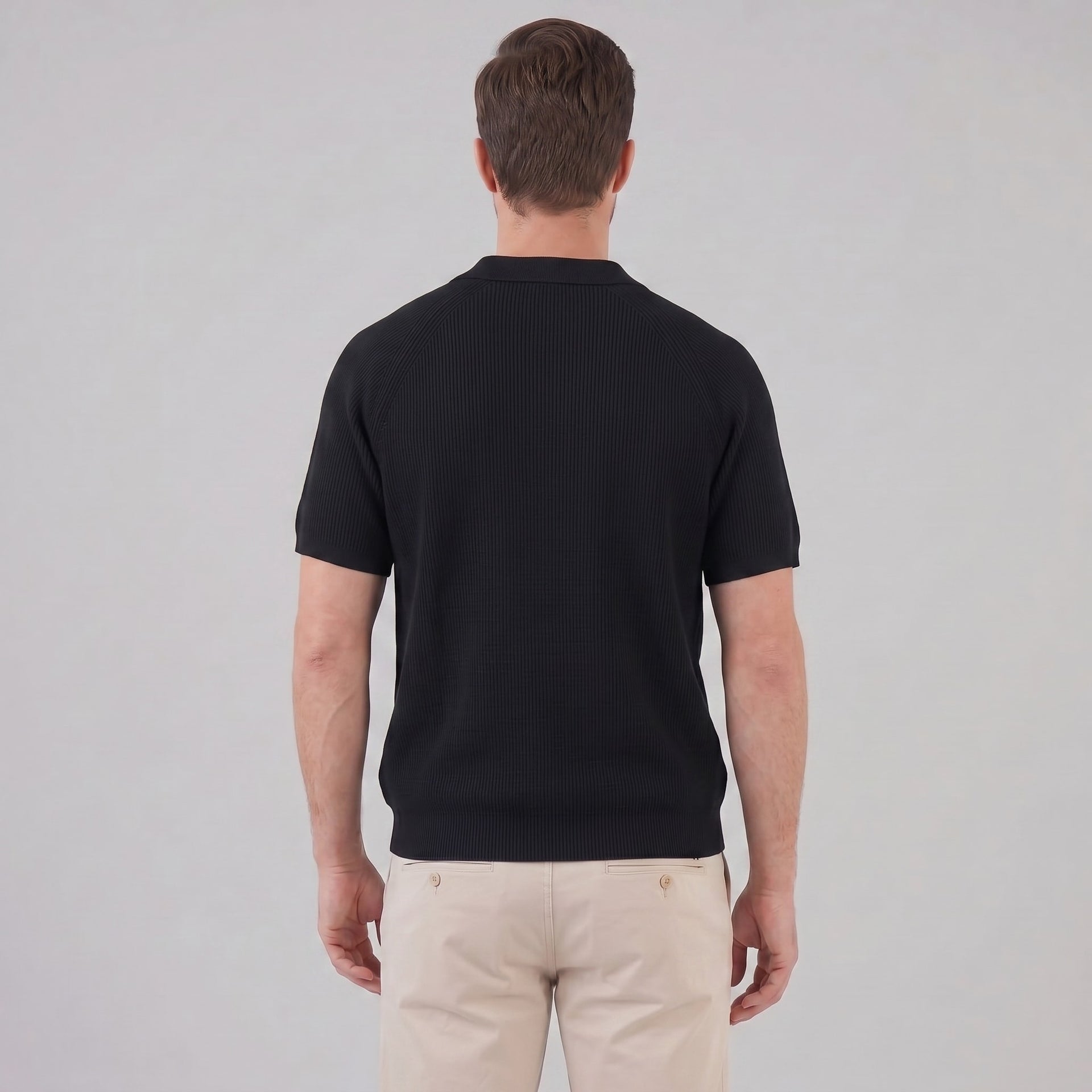 Sullivan Button Through Knit Polo Shirt