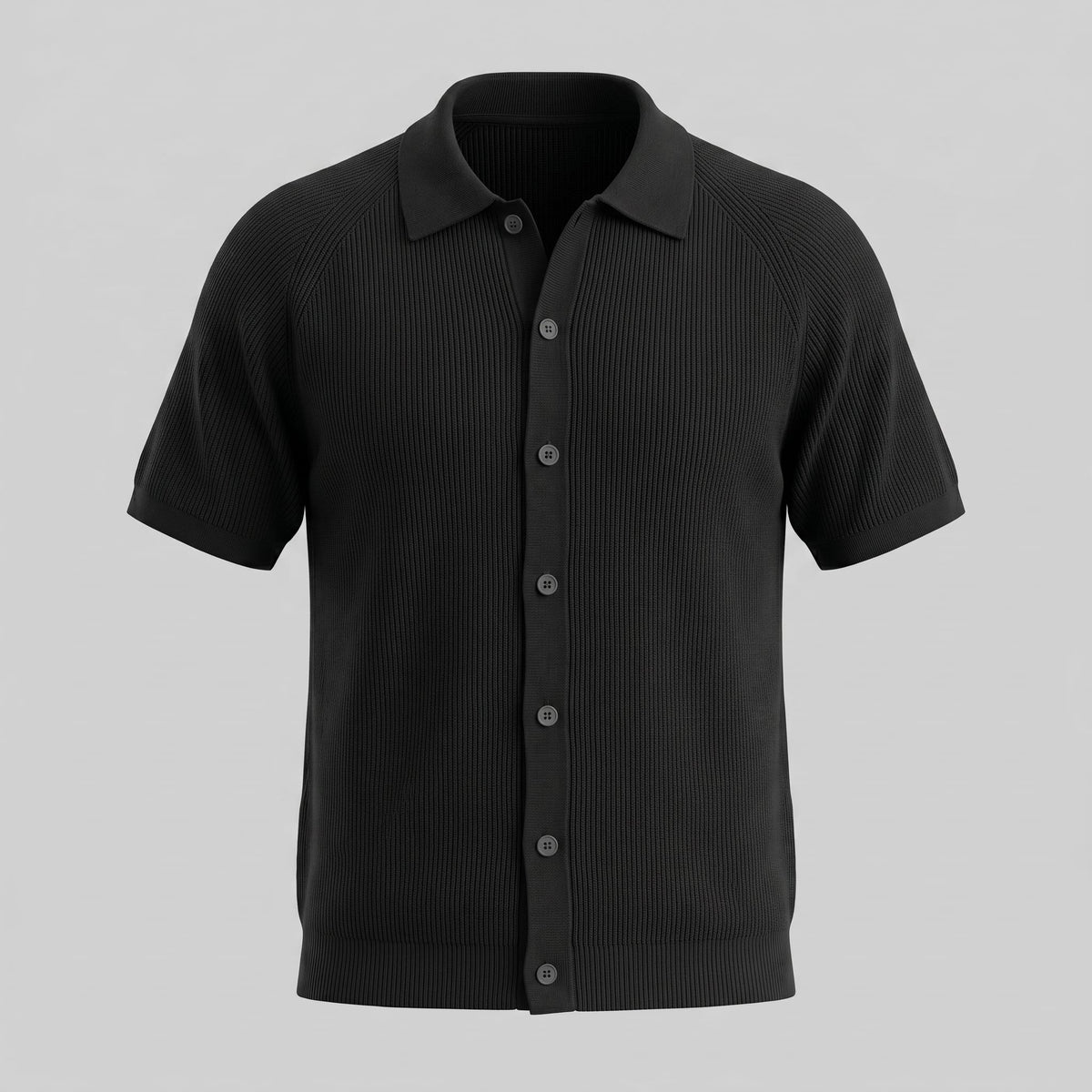 Sullivan Button Through Knit Polo Shirt