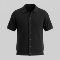 Sullivan Button Through Knit Polo Shirt