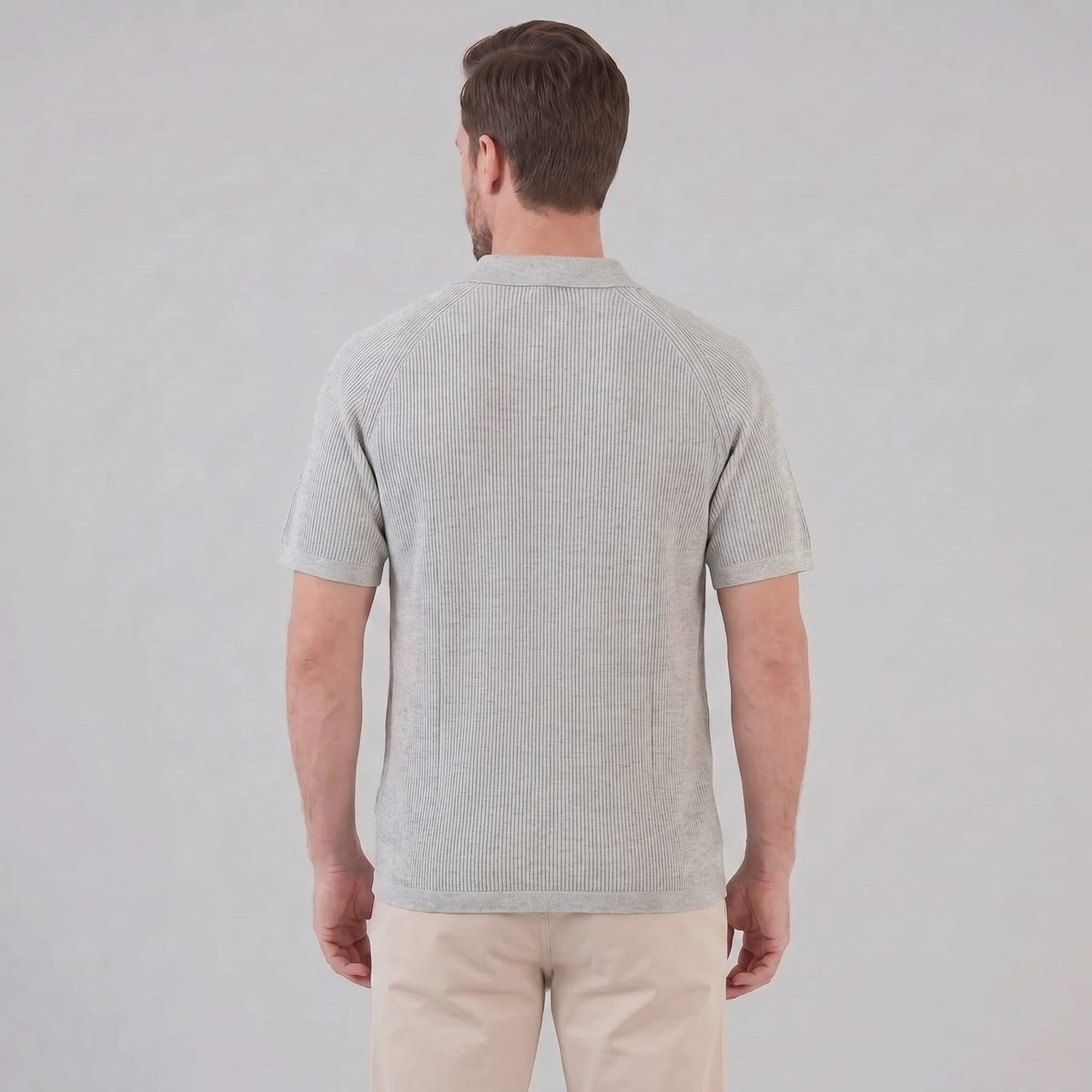 Sullivan Button Through Knit Polo Shirt