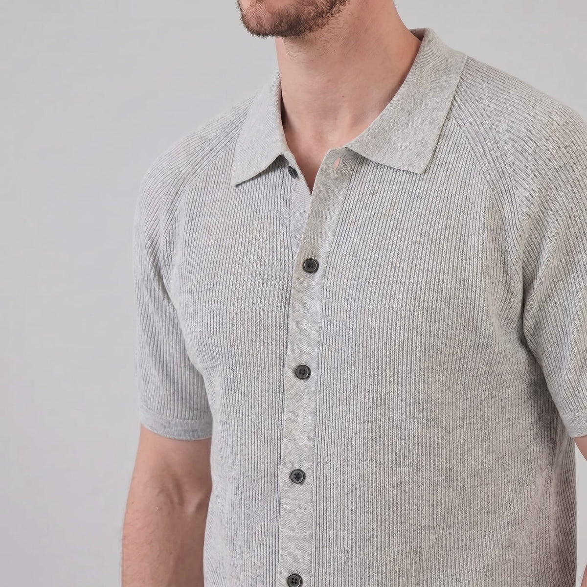 Sullivan Button Through Knit Polo Shirt_9