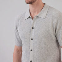 Sullivan Button Through Knit Polo Shirt