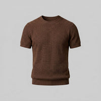 Cassius Ribbed Knit Crew Neck T-Shirt