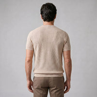 Cassius Ribbed Knit Crew Neck T-Shirt