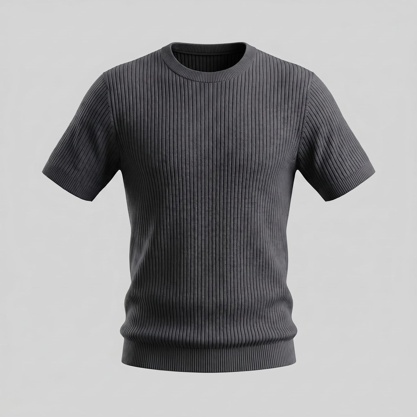 Cassius Ribbed Knit Crew Neck T-Shirt_30
