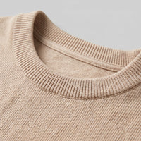 Cassius Ribbed Knit Crew Neck T-Shirt