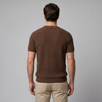 Cassius Ribbed Knit Crew Neck T-Shirt
