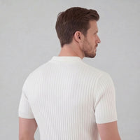 Tanner Ribbed Short Sleeve Polo Shirt