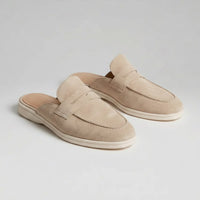 Newland Suede Penny Loafer Mules