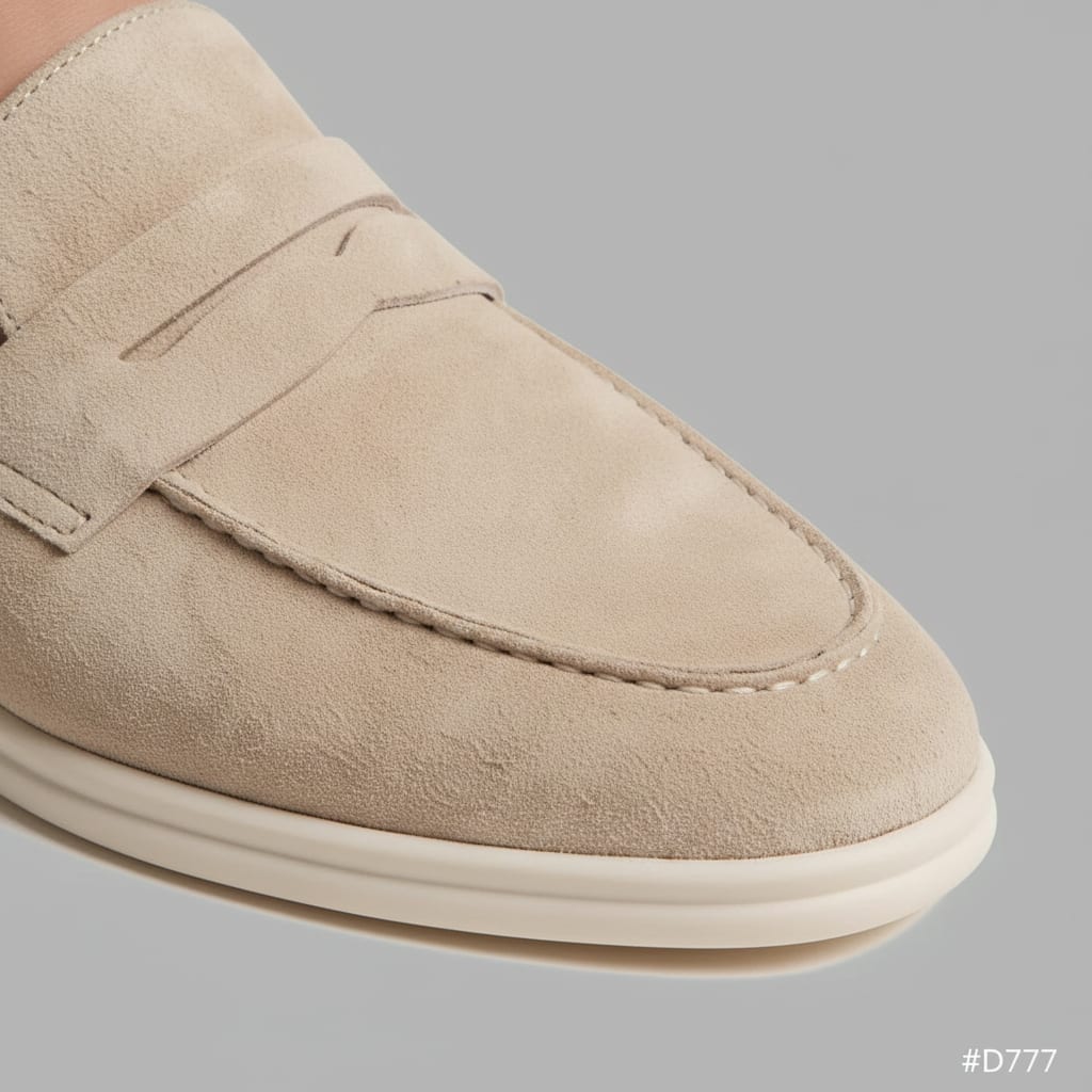 Newland Suede Penny Loafer Mules
