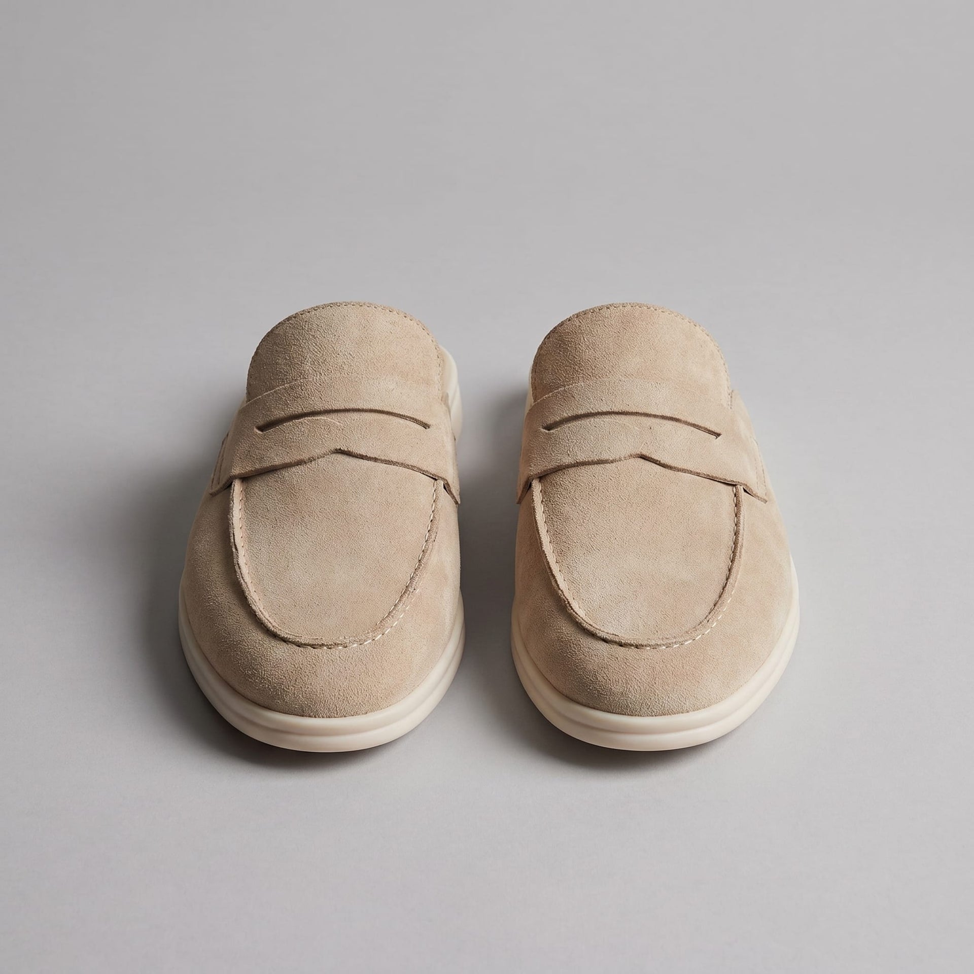 Newland Suede Penny Loafer Mules